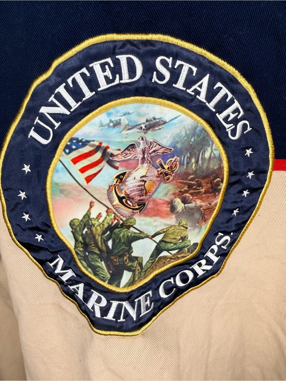 USMC Reversible Marine Corps Jacket Large Camo USA Full Zip Military Coat L